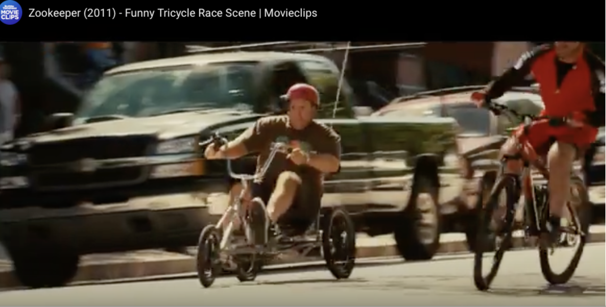 “ZOOKEEPER” Tricycle and Bikes race through traffic